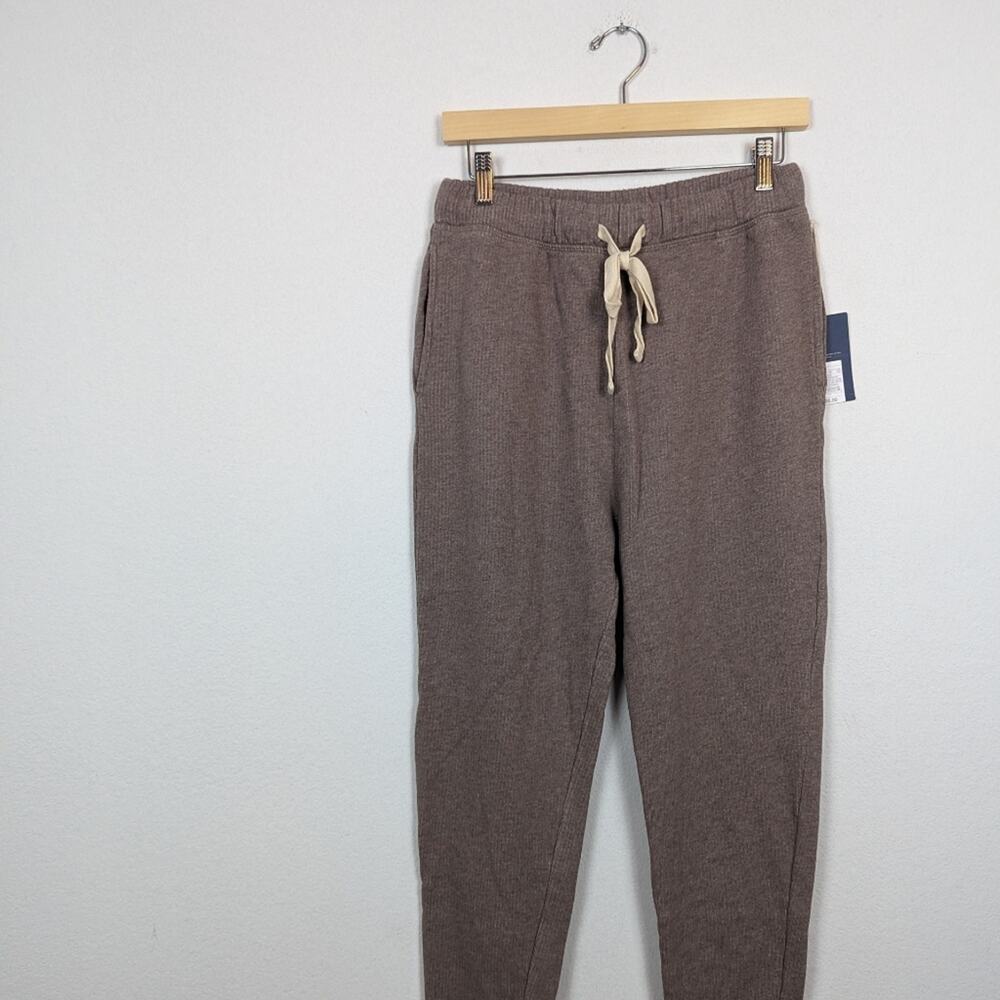 NWT Universal Thread Tan Ribbed Drawstring Ankle Pants - Picture 3 of 8